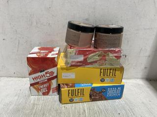 Lot 1422  
            Chesterfield SR45 - Parcel Delivery Only 

                
5 X ASSORTED PROTEIN SUPPLEMENTS TO INCLUDE BULK DUO PROTEIN SPREAD MILK & WHITE ...