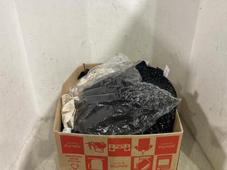 Lot 520  
            Chesterfield SR45 - Parcel Delivery Only 

                
A BOX OF ASSORTED WOMEN'S CLOTHING ITEMS TO INCLUDE BLACK TOTAL SHAPING REGULAR W...