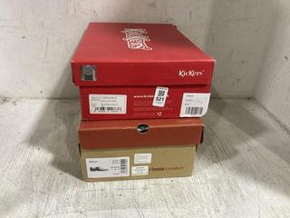 Lot 521  
            Chesterfield SR45 - Parcel Delivery Only 

                
KICKERS BLACK UK SIZE 8 TRAINERS TO INCLUDE BSE LONDON MSRLEY SHOES UK SIZE 7 (LO...