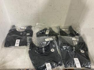 Lot 541  
            Chesterfield SR45 - Parcel Delivery Only 

                
5 X MEDIUM BLACK CONVERSE RETRO CHUCK TAYLOR BRA TO BLACK WOMENS T-SHIRT (LOCATIO...