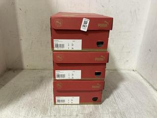 Lot 567  
            Chesterfield SR45 - Parcel Delivery Only 

                
3 X PUMA SCEND PRO FROSTY PINK/SPEED GREEN UK SIZE 6 TRAINERS (LOCATION: E5)