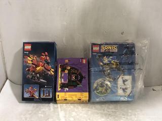 Lot 620  
            Chesterfield SR45 - Parcel Delivery Only 

                
3 X ASSORTED LEGO SETS TO INCLUDE LEGO 40721 HALLOWEEN BARN (LOCATION: E6)