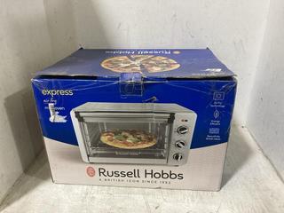 Lot 648  
            Chesterfield SR45 - Parcel Delivery Only 

                
RUSSELL HOBBS EXPRESS AIR FRY MINI OVEN (LOCATION: E7)