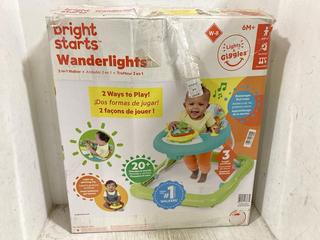 Lot 679  
            Chesterfield SR45 - Parcel Delivery Only 

                
BRIGHTSTARTS WANDERLIGHT 2-IN-1 WALKER (LOCATION: E9)