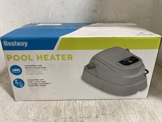 Lot 683  
            Chesterfield SR45 - Parcel Delivery Only 

                
BESTWAY POOL HEAT IDEAL FOR ABOVE GROUND POOLS (LOCATION: E9)