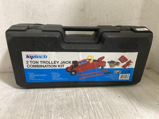 Lot 692  
            Chesterfield SR45 - Parcel Delivery Only 

                
TOPTECH 2 TON TROLLEY JACK COMBINATION KIT (LOCATION: E9)