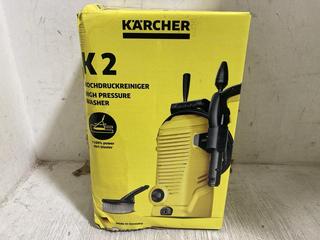 Lot 698  
            Chesterfield SR45 - Parcel Delivery Only 

                
KARCHER K2 CAR HIGH PRESSURE WASHER (LOCATION: E9)