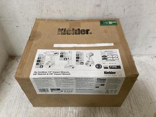 Lot 720  
            Chesterfield SR45 - Parcel Delivery Only 

                
KIELDER 18V CORDLESS 1/2" IMPACT WRENCH, 3/8" RATCHET & 3/8" IMPACT WRENCH (LOCAT...