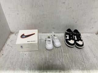Lot 737  
            Chesterfield SR45 - Parcel Delivery Only 

                
3 X CHILDRENS FOOTWEAR TO INCLUDE BLACK/WHITE NIKE 8.5K (LOCATION: D1)