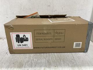 Lot 741  
            Chesterfield SR45 - Parcel Delivery Only 

                
TERRATEK 20V LITHIUM CORDLESS LEAF BLOWER TTCLB18-E (LOCATION: D1)