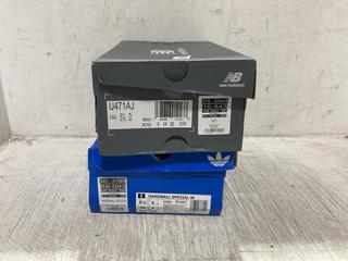 Lot 748  
            Chesterfield SR45 - Parcel Delivery Only 

                
2 X ASSORTED TRAINERS TO INCLUDE NEW BALANCE SEA SALT WHITE UK SIZE 5.5 TRAINERS ...