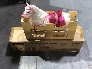 Lot 770  
            Chesterfield SR45 - Parcel Delivery Only 

                
YAHEETECH WHITE FAKE CHRISTMAS TREE + WHITE TOY HORSE (LOCATION: D2)