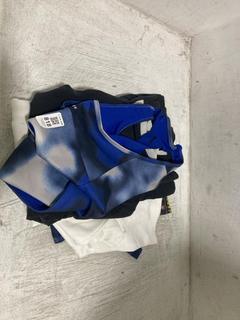 Lot 818  
            Chesterfield SR45 - Parcel Delivery Only 

                
4 X ASSORTED CLOTHING ITEMS TO INCLUDE ADIDAS BLUE AEROREADY SPORTS BRA (LOCATION...