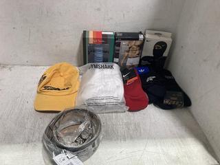 Lot 823  
            Chesterfield SR45 - Parcel Delivery Only 

                
9 X ASSORTED CLOTHING ITEMS TO INCLUDE WHITE GYMSHARK SOCKS LARGE (LOCATION: D4)