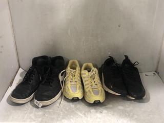Lot 842  
            Chesterfield SR45 - Parcel Delivery Only 

                
3 X ASSORTED FOOTWEAR TO INCLUDE YELLOW/WHITE NIKE UK SIZE 6 TRAINERS (LOCATION: D5)