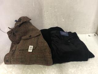 Lot 848  
            Chesterfield SR45 - Parcel Delivery Only 

                
SMALL RALPH BY RALPH LAUREN SUEDE-PATCH SHETLAND WOOL OVER SHIRT +RALPH LAUREN BL...