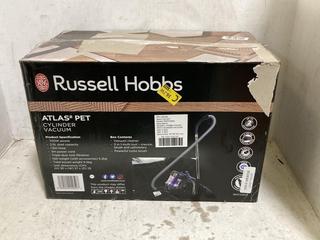 Lot 1018  
            Chesterfield SR44 - Parcel Delivery Only 

                
RUSSELL HOBBS ATLAS2 PET 2.5 LITRE CYLINDER VACUUM:RHCV3601 IN PURPLE BLACK (LOCA...
