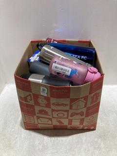 Lot 1115  
            Chesterfield SR44 - Parcel Delivery Only 

                
BOX OF ASSORTED BOTTLES TO INCLUDE PINK UNICORN BOTTLE (LOCATION: B1)