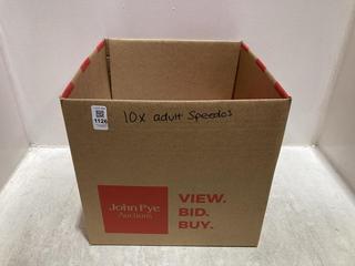 Lot 1126  
            Chesterfield SR44 - Parcel Delivery Only 

                
10 X ASSORTED ADULTS SPEEDOS TO INCLUDE SPEEDO SWIMMING COSTUME IN PINK SIZE 12 U...