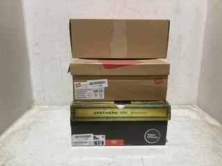 Lot 1196  
            Chesterfield SR44 - Parcel Delivery Only 

                
3 X ASSORTED ADULTS SHOES TO INCLUDE CAMPER ATOM WORK SHOES IN BROWN UK SIZE 11 (...