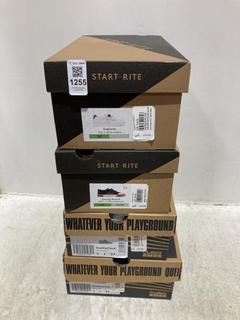 Lot 1255  
            Chesterfield SR44 - Parcel Delivery Only 

                
4 X ASSORTED KIDS SHOES TO INCLUDE CLARKS CICA STAR FLEX SHOES IN PINK SIZE UK 9 ...