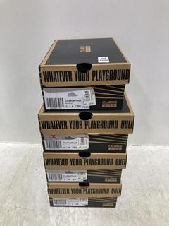Lot 1259  
            Chesterfield SR44 - Parcel Delivery Only 

                
4 X ASSORTED KIDS SHOES TO INCLUDE CLARKS CICA STAR FLEX SHOES IN BLUE COMBI SIZE...