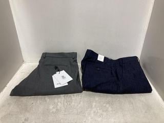 Lot 1274  
            Chesterfield SR44 - Parcel Delivery Only 

                
MENS SUIT TROUSERS IN NAVY UK SIZE 36 REG LONG TO INCLUDE SELECTED HOMME MENS SUI...