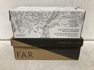 Lot 1290  
            Chesterfield SR44 - Parcel Delivery Only 

                
2 X ASSORTED KIDS SHOES TO INCLUDE CLARKS RELDA SEA K SHOES IN BLACK PATENT UK SI...