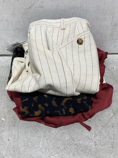 Lot 1309  
            Chesterfield SR44 - Parcel Delivery Only 

                
3 X ASSORTED ITEMS TO INCLUDE LEON AND HARPER PIN STRIPED CREAM SKIRT SIZE 36 (LO...