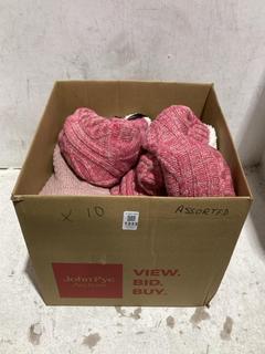 Lot 1333  
            Chesterfield SR44 - Parcel Delivery Only 

                
10 X ASSORTED ITEMS TO INCLUDE PINK FURRY SOCKS (LOCATION: B6)