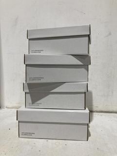 Lot 1374  
            Chesterfield SR44 - Parcel Delivery Only 

                
4 X ASSORTED KIDS SHOES TO INCLUDE FEATHER PACE TRAINERS SIZE4 KIDS (LOCATION: B7)