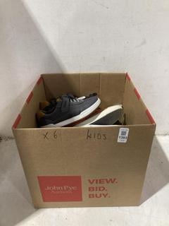 Lot 1393  
            Chesterfield SR44 - Parcel Delivery Only 

                
6 X ASSORTED KIDS SHOES TO INCLUDE GREY AND BROWN TRAINERS SIZE 12 (LOCATION: B7)