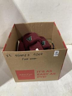 Lot 1398  
            Chesterfield SR44 - Parcel Delivery Only 

                
5 X ASSORTED SHOES TO INCLUDE FURRY BURGUNDY SLIDERS SIZE 8 (LOCATION: B7)