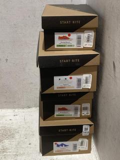 Lot 1410  
            Chesterfield SR44 - Parcel Delivery Only 

                
4 X ASSORTED KIDS SHOES TO INCLUDE START RITE EXPLORE SHOES IN WHITE SIZE UK 1.5 ...