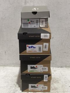 Lot 1416  
            Chesterfield SR44 - Parcel Delivery Only 

                
4 X ASSORTED KIDS SHOES TO INCLUDE START RITE ENIGMA SHOES IN BLUE SIZE UK 13 (LO...