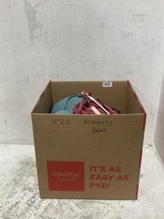 Lot 1430  
            Chesterfield SR44 - Parcel Delivery Only 

                
20 X BOX OF ASSORTED UNDERWEAR ITEMS TO INCLUDE PINK BRA SIZE 32F (LOCATION: B8)