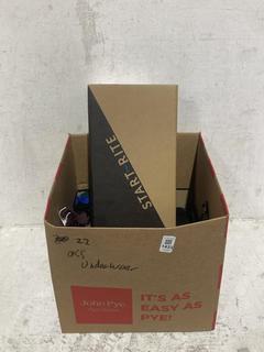 Lot 1433  
            Chesterfield SR44 - Parcel Delivery Only 

                
22 X ASSORTED ITEMS TO INCLUDE PURPLE SUSPENDERS SIZE S (LOCATION: B8)