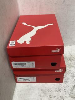 Lot 1454  
            Chesterfield SR44 - Parcel Delivery Only 

                
PUMA MENS X-CELL TRAINERS IN BLACK 7.5 UK TO INCLUDE PUMA TRAINERS WHITE SIZE 9 U...