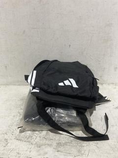 Lot 1471  
            Chesterfield SR44 - Parcel Delivery Only 

                
3 X ASSORTED BAGS TO INCLUDE BLACK ADIDAS BACKPACK (LOCATION: A1)