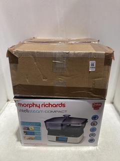 Lot 1489  
            Chesterfield SR44 - Parcel Delivery Only 

                
MORPHY RICHARDS INTELLISTEAM COMPACT STEAMER - ORIGINAL RRP £100 (LOCATION: A2)