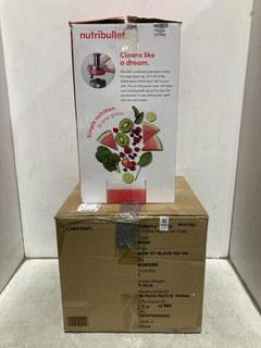 Lot 1587  
            Chesterfield SR44 - Parcel Delivery Only 

                
CHEFMAN CRISP HEAT SINGLE DRAWER AIR FRYER TO INCLUDE NUTRIBLEND SIMPLE JUICER (L...