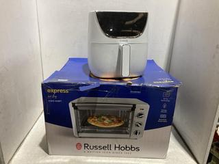 Lot 1595  
            Chesterfield SR44 - Parcel Delivery Only 

                
TOWER SINGLE DRAWER AIR FRYER IN WHITE TO INCLUDE RUSSELL HOBBS EXPRESS AIR FRYER...