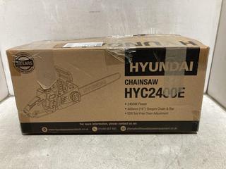 Lot 1596  
            Chesterfield SR44 - Parcel Delivery Only 

                
HYUNDAI HYC2400E CHAINSAW (LOCATION: A5)