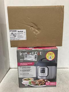 Lot 1603  
            Chesterfield SR44 - Parcel Delivery Only 

                
INSTANT POT 7-IN-1 DUO MULTI-COOKER TO INCLUDE TEFAL EASY PRO FRYER (LOCATION: A6)