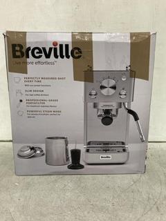 Lot 1607  
            Chesterfield SR44 - Parcel Delivery Only 

                
BREVILLE THERMOBLOCK GROUP HEAD COFFEE MACHINE (LOCATION: A6)
