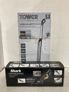 Lot 1613  
            Chesterfield SR44 - Parcel Delivery Only 

                
SHARK CORDLESS PET MODEL HAND VAC TO INCLUDE TOWER AQUA JET PRO STICK CORDLESS VA...