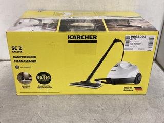 Lot 1614  
            Chesterfield SR44 - Parcel Delivery Only 

                
KARCHER SC 2 STEAM CLEANER (LOCATION: A6)