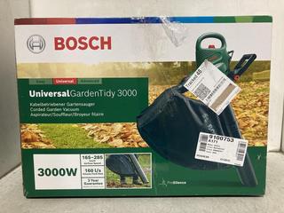 Lot 1625  
            Chesterfield SR44 - Parcel Delivery Only 

                
BOSCH UNIVERSAL GARDENTIDY 3000 LEAF BLOWER (LOCATION: A6)