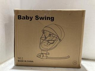 Lot 1639  
            Chesterfield SR44 - Parcel Delivery Only 

                
BABY SWING CHAIR IN GREY (LOCATION: A7)