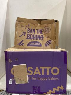 Lot 1691  
            Chesterfield SR44 - Parcel Delivery Only 

                
COSATTO BAN THE BORING CHILD'S CAR SEAT (LOCATION: A9)